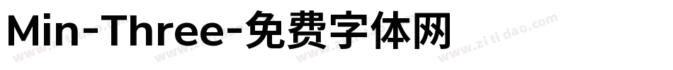 Min-Three字体转换