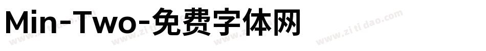 Min-Two字体转换