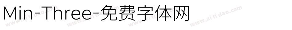 Min-Three字体转换