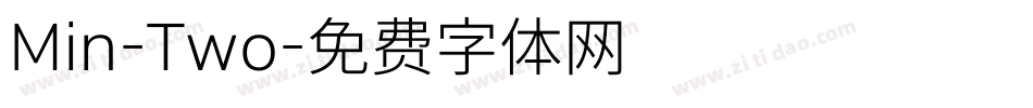 Min-Two字体转换