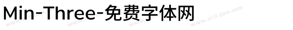 Min-Three字体转换