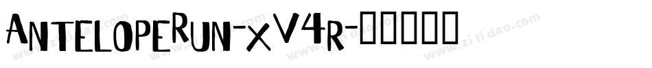 AntelopeRun-xV4r字体转换