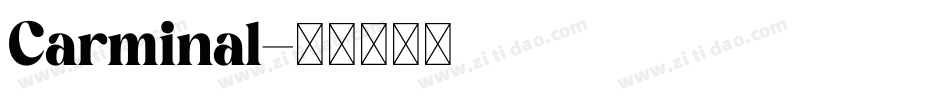 Carminal字体转换