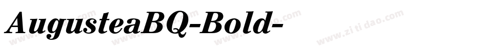 AugusteaBQ-Bold字体转换
