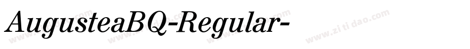 AugusteaBQ-Regular字体转换