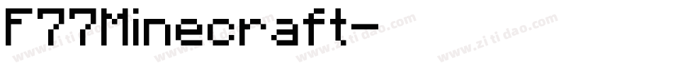 F77Minecraft字体转换