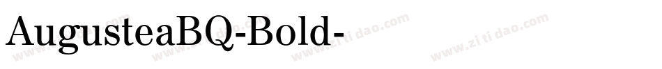 AugusteaBQ-Bold字体转换