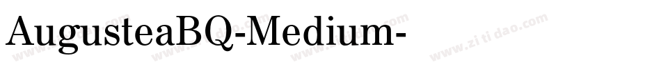 AugusteaBQ-Medium字体转换