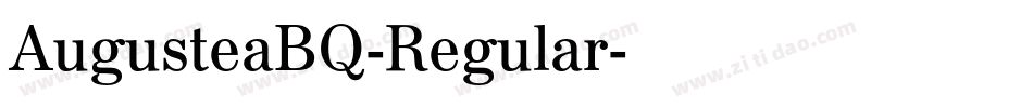 AugusteaBQ-Regular字体转换