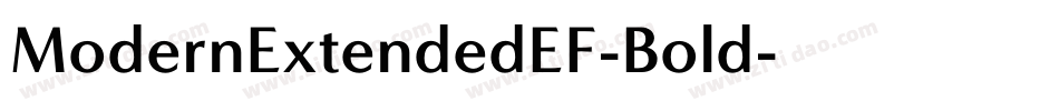 ModernExtendedEF-Bold字体转换