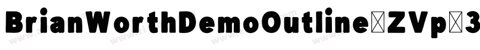 BrianWorthDemoOutline-ZVp83字体转换
