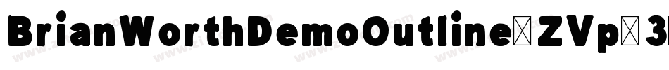 BrianWorthDemoOutline-ZVp83字体转换