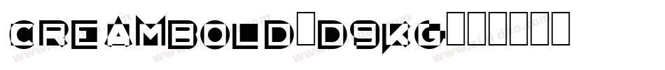 Creambold-d9Kg字体转换