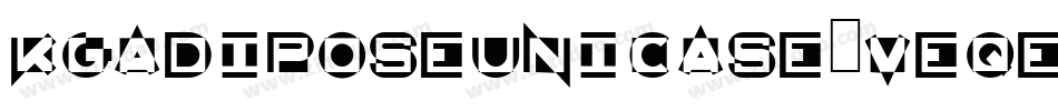 KgAdiposeUnicase-Veqe字体转换