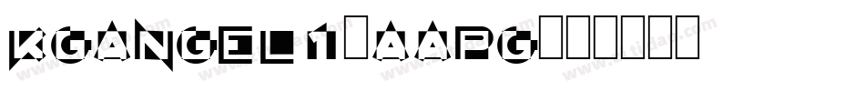 KgAngel1-aapg字体转换