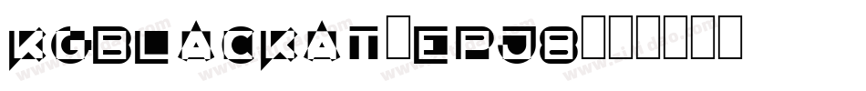 KgBlackat-EpJ8字体转换