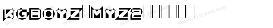 KgBoyz-mYZ2字体转换