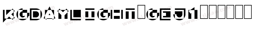 KgDaylight-geJ1字体转换