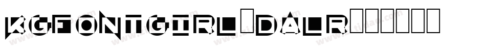 KgFontgirl-DaLR字体转换