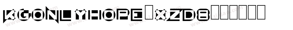 KgOnlyhope-xZd8字体转换