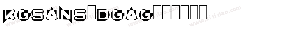 KgSans-dgag字体转换
