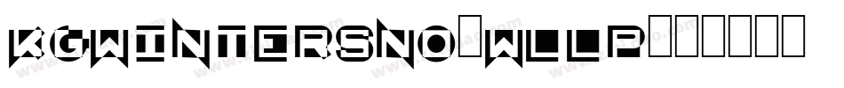 KgWintersno-wllP字体转换