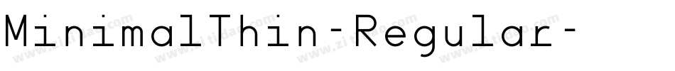 MinimalThin-Regular字体转换