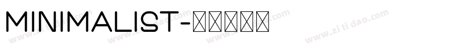 Minimalist字体转换