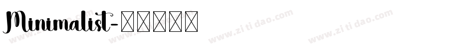 Minimalist字体转换