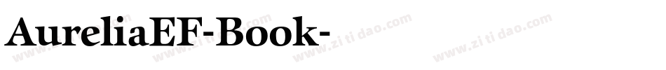 AureliaEF-Book字体转换