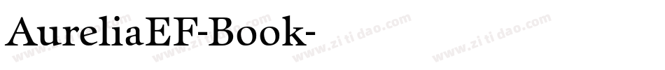 AureliaEF-Book字体转换