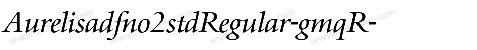 Aurelisadfno2stdRegular-gmqR字体转换