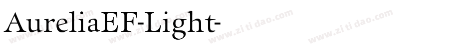 AureliaEF-Light字体转换
