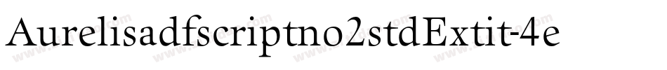 Aurelisadfscriptno2stdExtit-4eXK字体转换