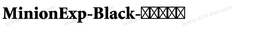 MinionExp-Black字体转换