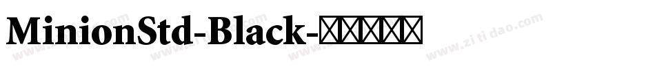 MinionStd-Black字体转换