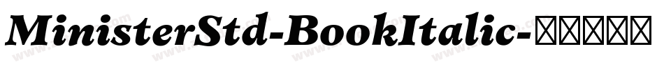 MinisterStd-BookItalic字体转换