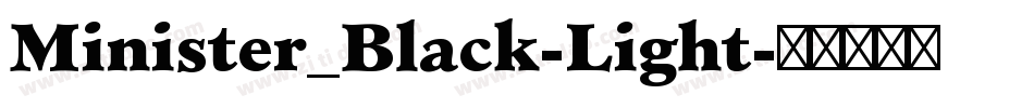 Minister_Black-Light字体转换