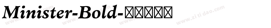 Minister-Bold字体转换