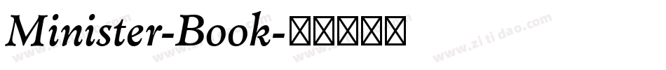 Minister-Book字体转换