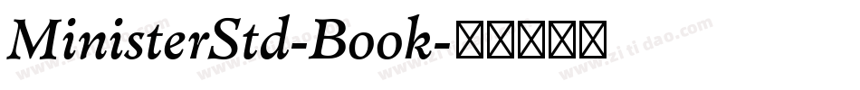 MinisterStd-Book字体转换