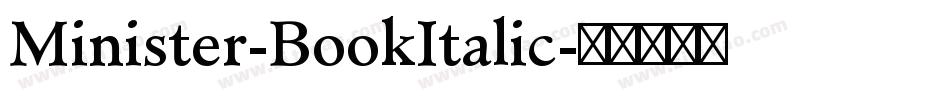 Minister-BookItalic字体转换