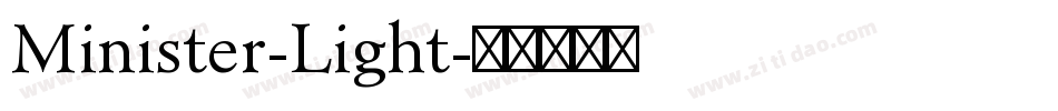 Minister-Light字体转换