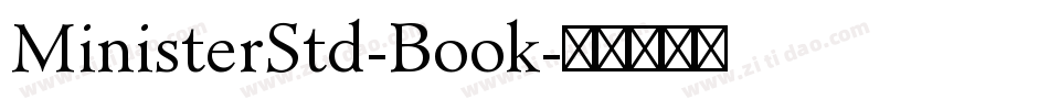 MinisterStd-Book字体转换