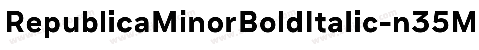 RepublicaMinorBoldItalic-n35M字体转换