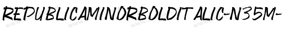RepublicaMinorBoldItalic-n35M字体转换