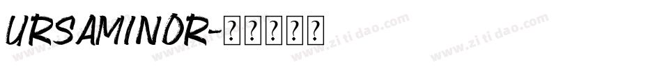 Ursaminor字体转换