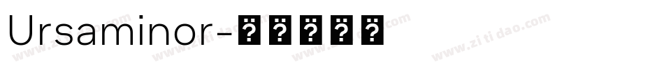 Ursaminor字体转换