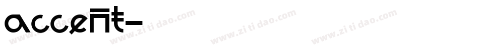 accent字体转换