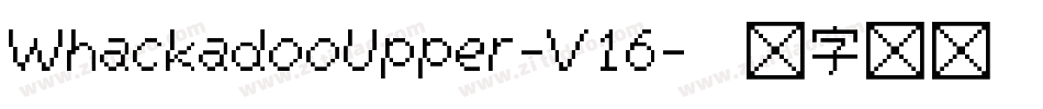 WhackadooUpper-V16字体转换